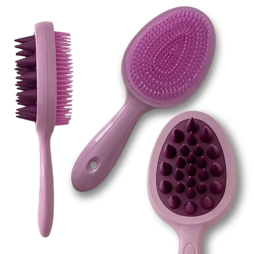 2-in-1 Tangle Massager for Kids - Purple