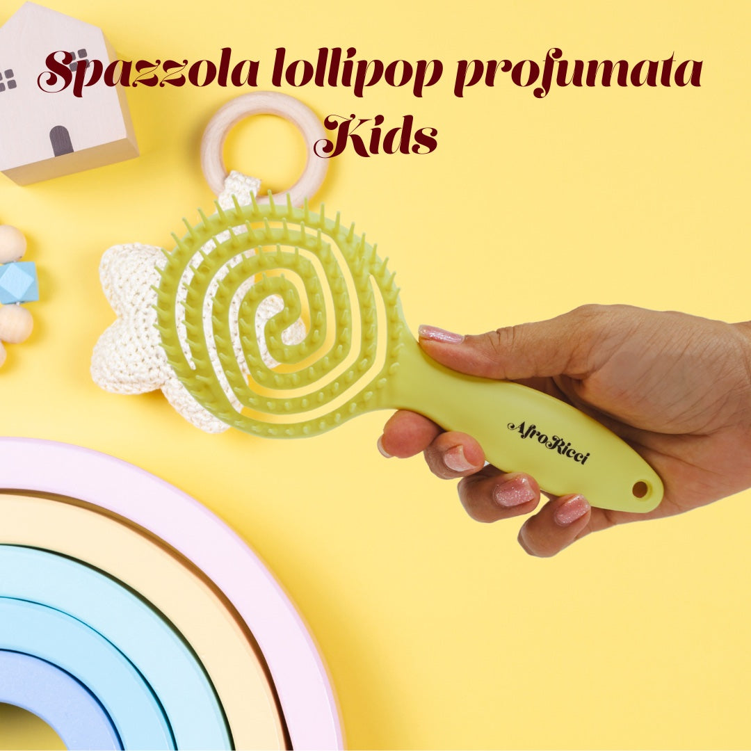 Spazzola Kids lollipop profumata - Definizione e districante ricci