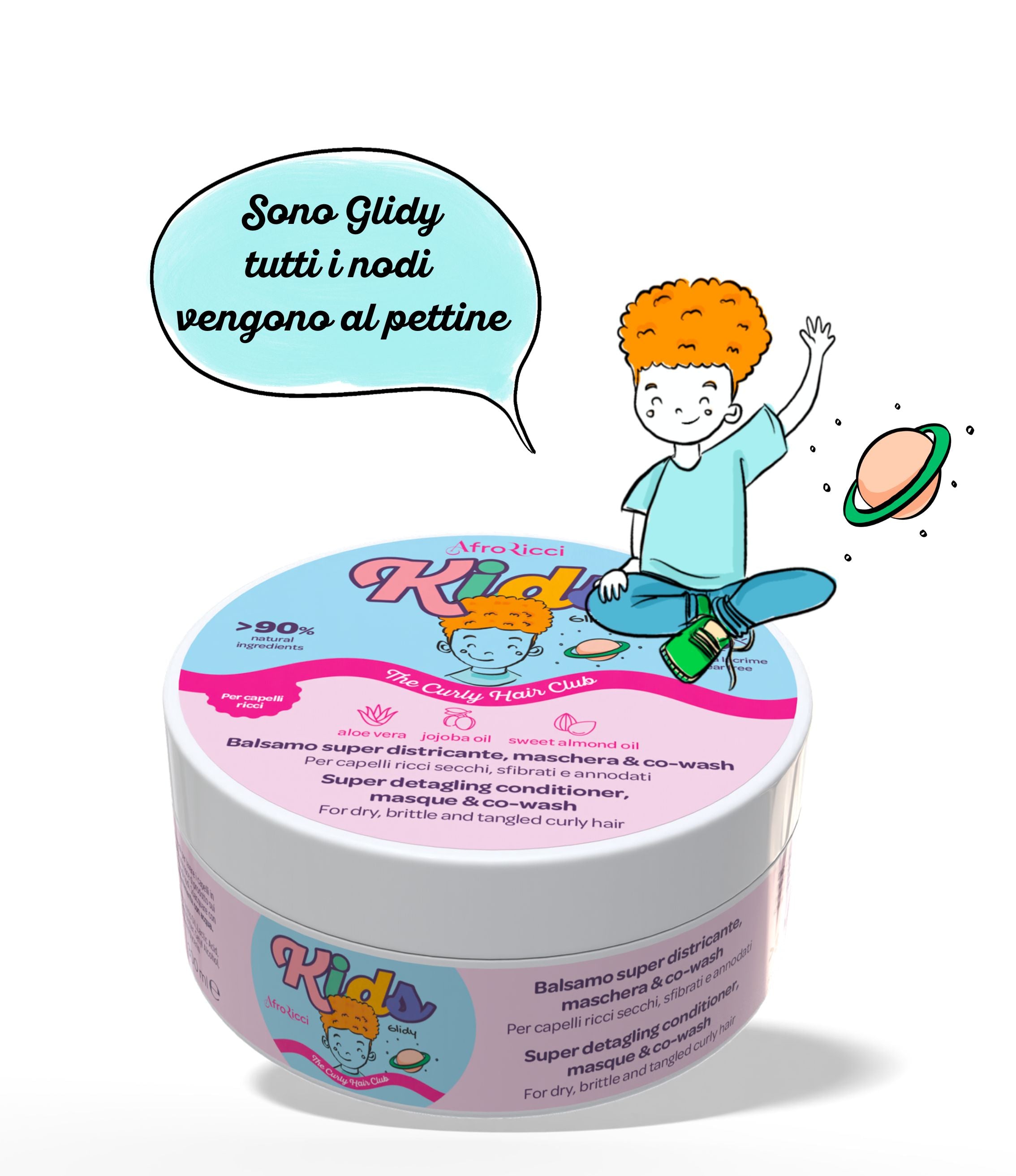 AfroRicci Kids Balsamo Super Districante, Maschera & Co-Wash 300ml