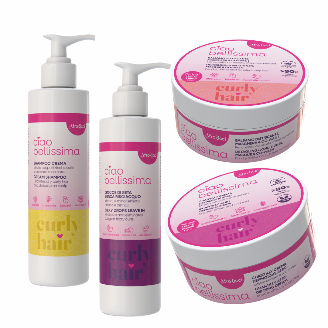 Ciao Bellissima Complete Routine Kit for Afro and Frizzy Curly Hair