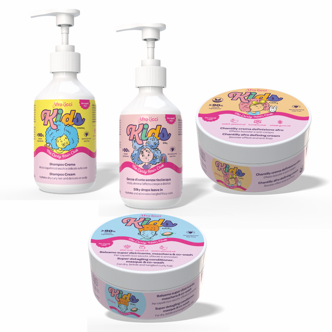 Kit Kids Definizione Afro – Routine Completa per Capelli Afro Bambini