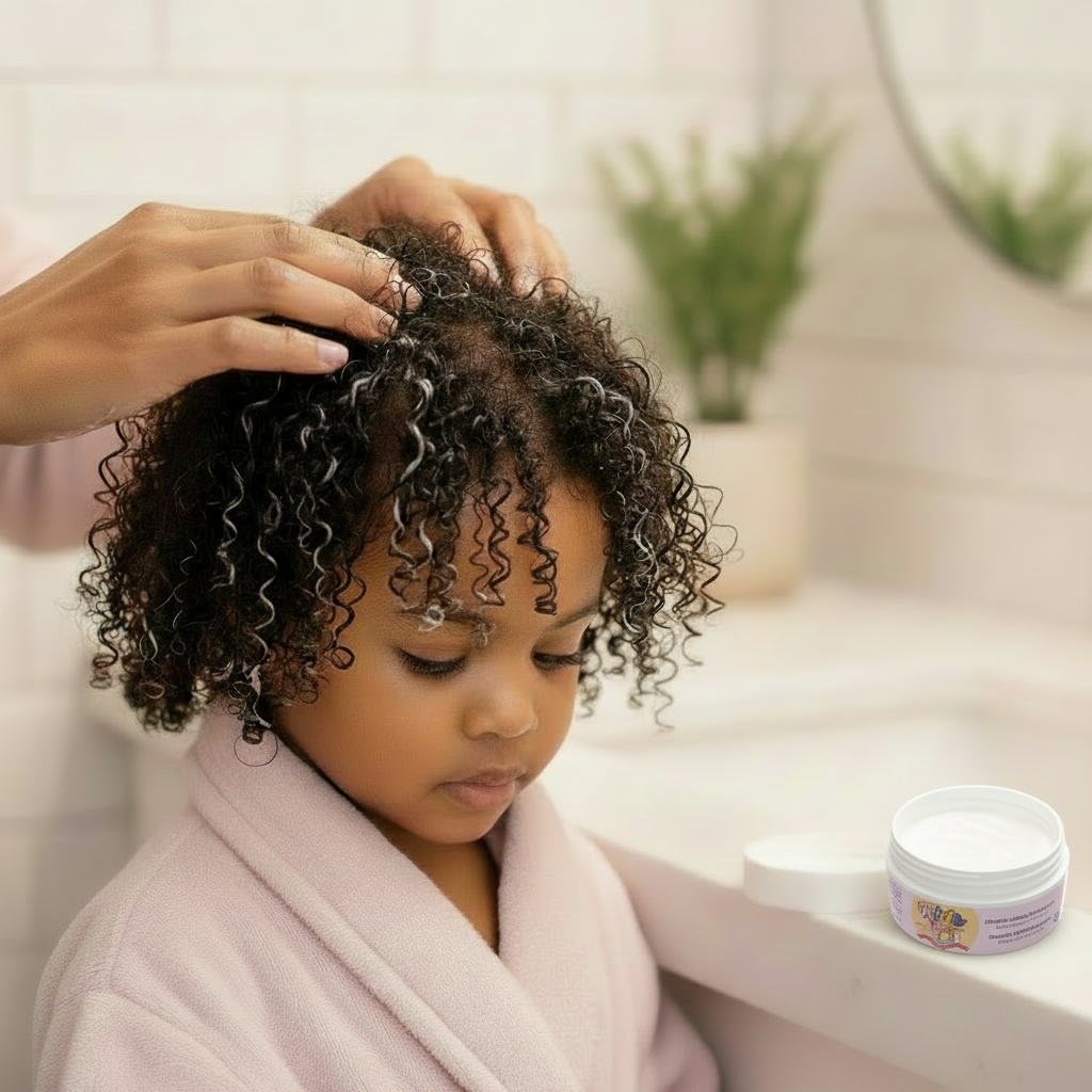 AfroRicci Kids Chantilly - Crema Definizione Anticrespo per Capelli Afro Bambini 300 ml